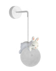 LAMPA ŚCIENNA KINKIET ŚPIĄCY KRÓLICZEK G165-1W 6