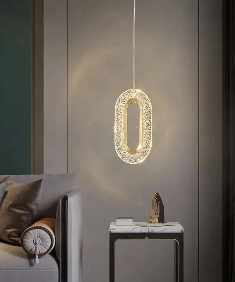 LAMPA WISZĄCA KRYSZTAŁOWA LED G113-1CP Złota 6