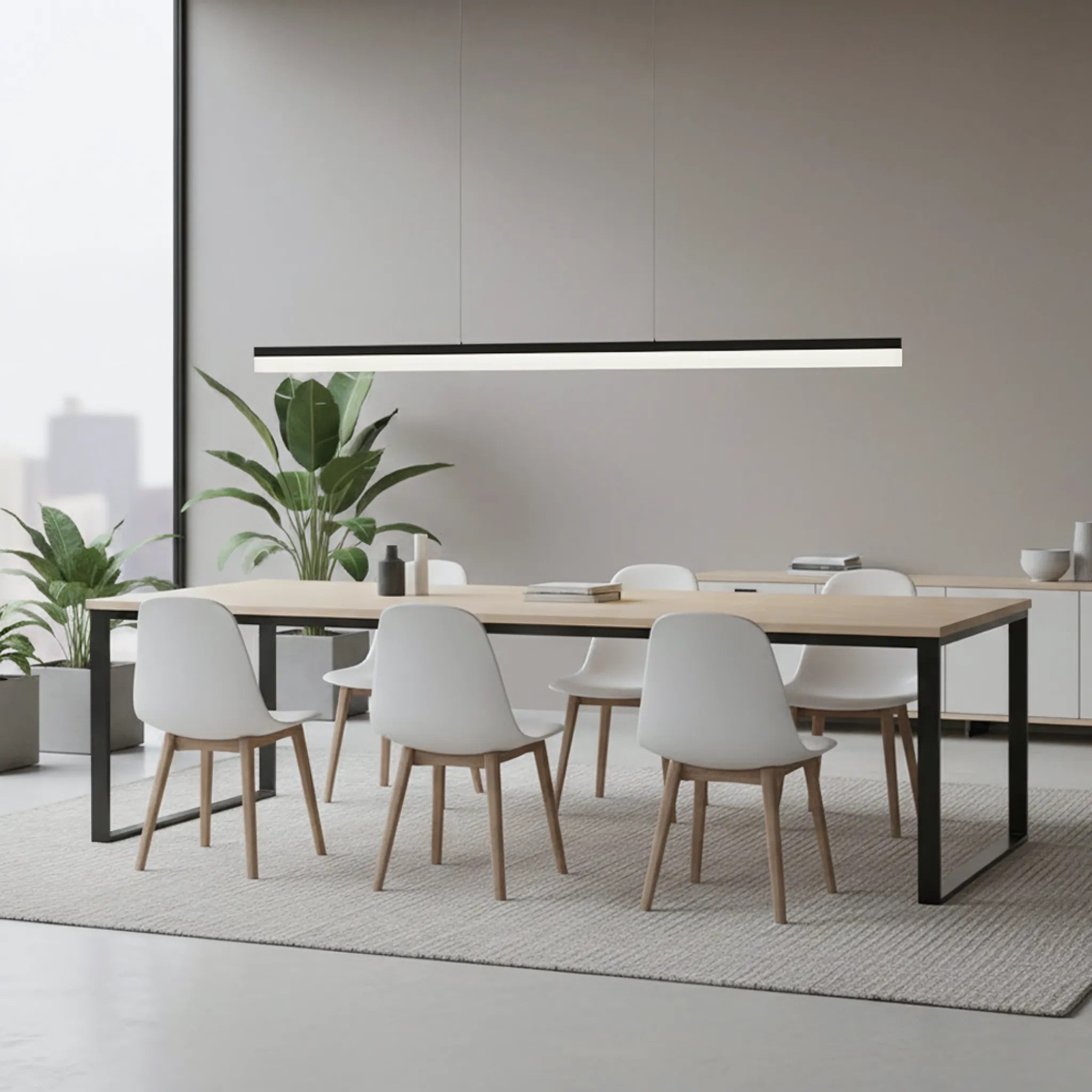 Lampa Wisząca LED APP1695-CP 200 Cm Czarna 6