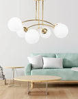 LAMPA WISZĄCA SUFITOWA ZŁOTA APP1577-6C 6