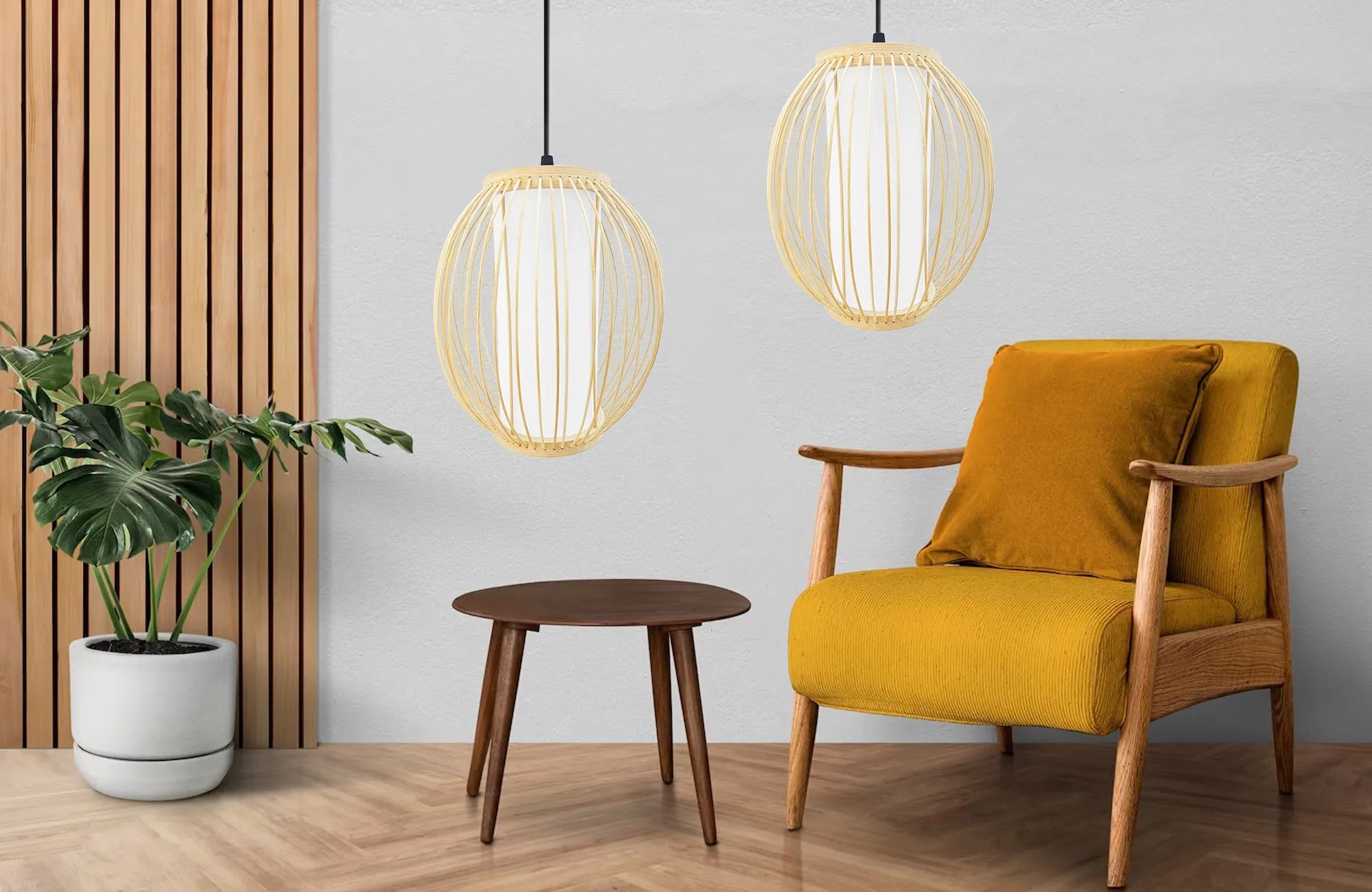 LAMPA WISZĄCA BAMBUSOWA APP1634-1CP 6