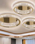 LAMPA KRYSZTAŁOWA PLAFON APP1721-C 50 Cm ZŁOTA 6