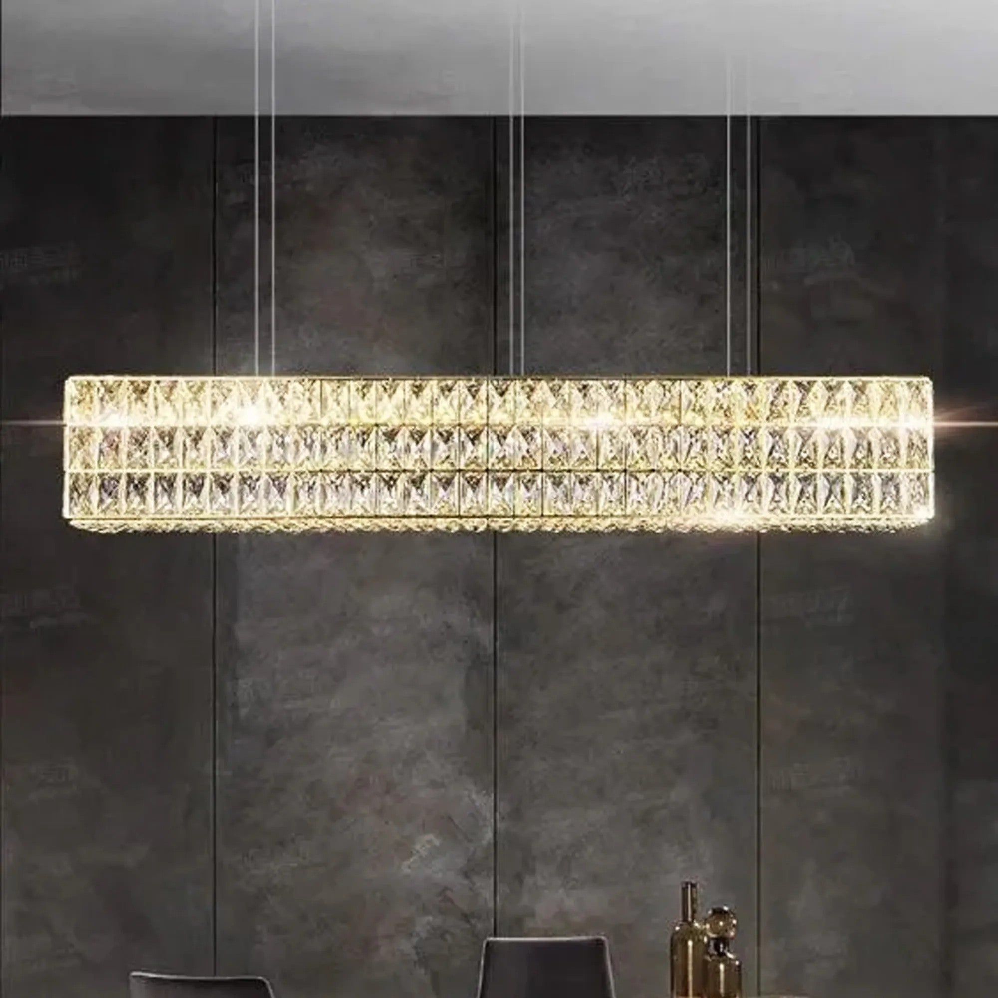LAMPA SUFITOWA WISZĄCA LED APP1566-CP Gold 6
