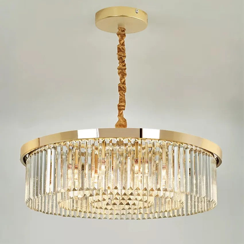 Lampa Kryształowa Wisząca APP1531-8CP4 Złota 6