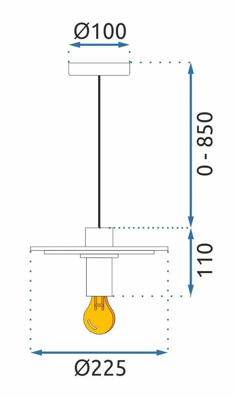 Lampa Wisząca APP1214-1CP Czarna 6
