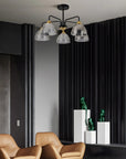 LAMPA SUFITOWA WISZĄCA G085-5C Czarna Lustrzana 6
