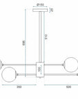 Lampa Sufitowa Wisząca Metal Industrial 6-Ramienna APP262-6C 6