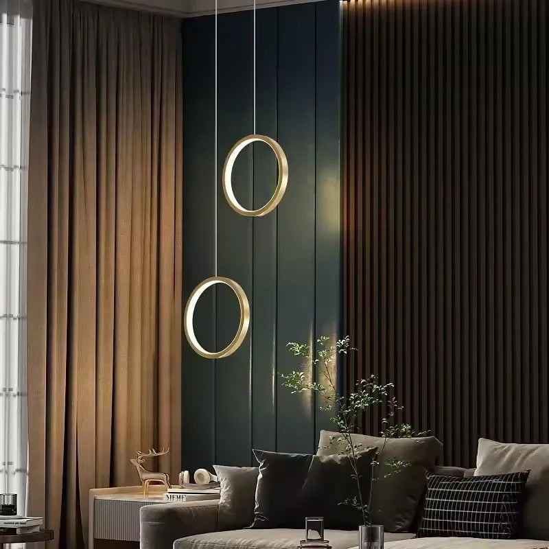 LAMPA WISZĄCA LED G112-CP Złota 6