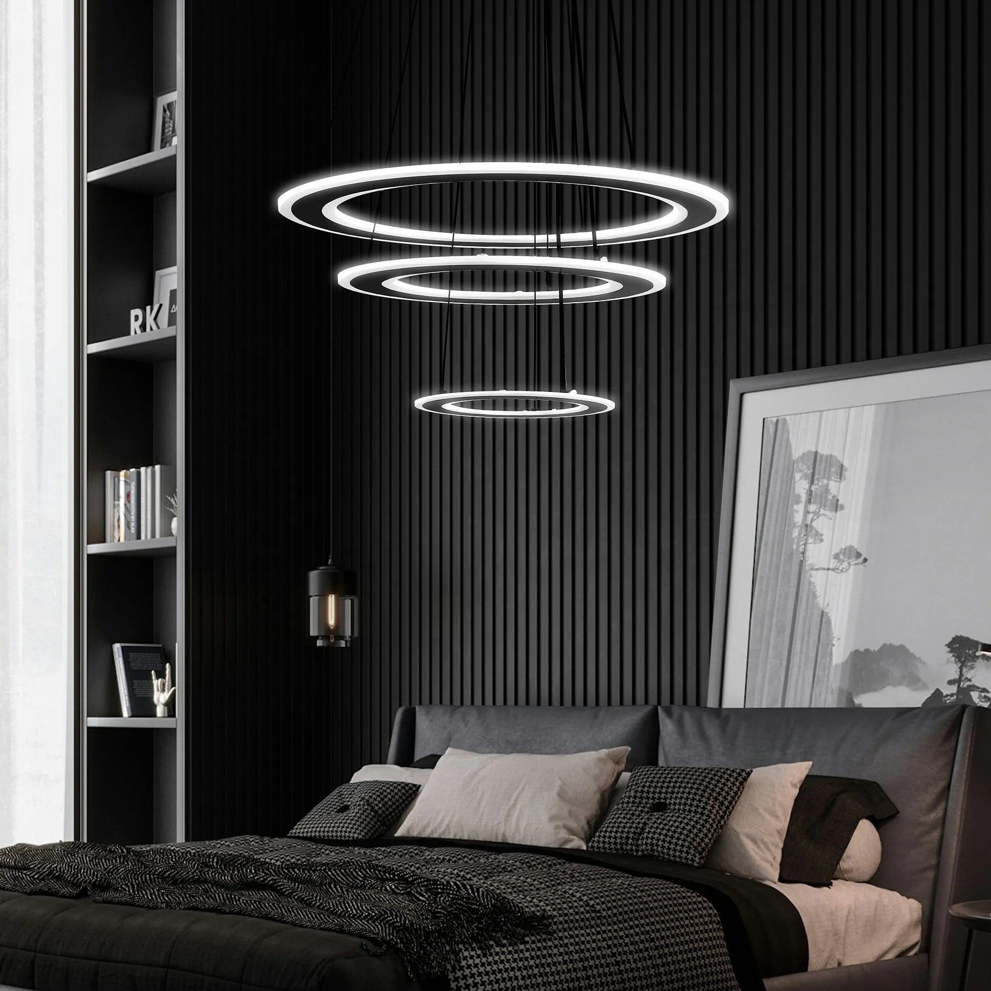 LAMPA WISZĄCA LED G040-3CP CZARNA 6