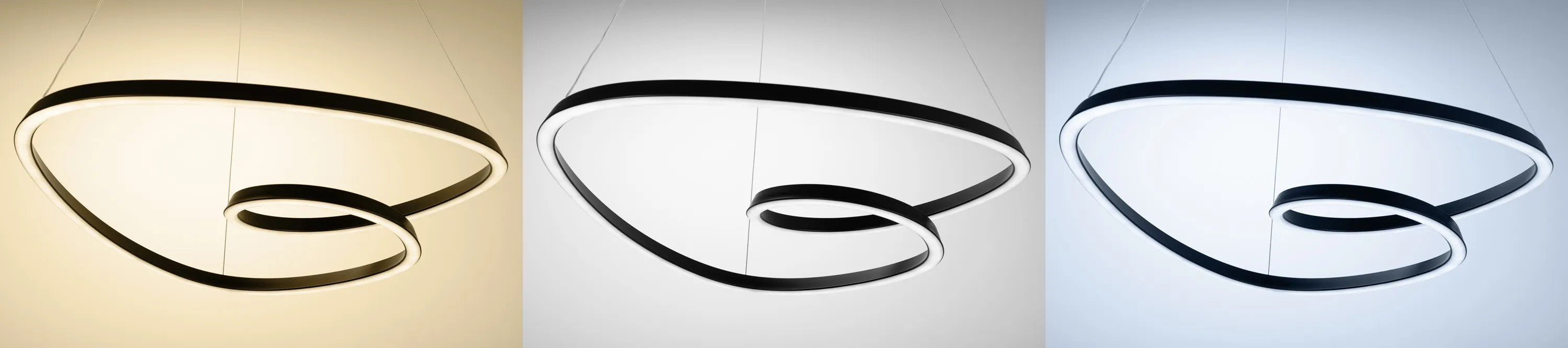 Lampa Sufitowa Wisząca Loop LED + Pilot APP796-cp Czarna 6