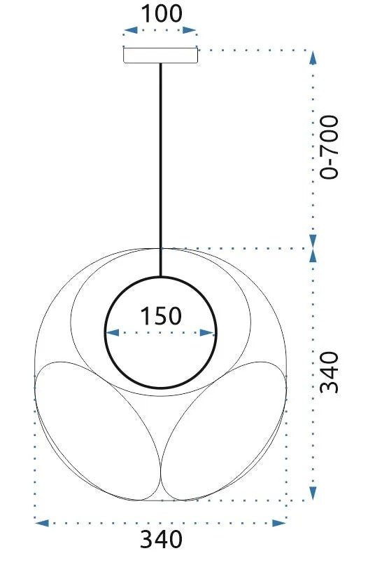 Lampa Wisząca APP1019-1CP 6