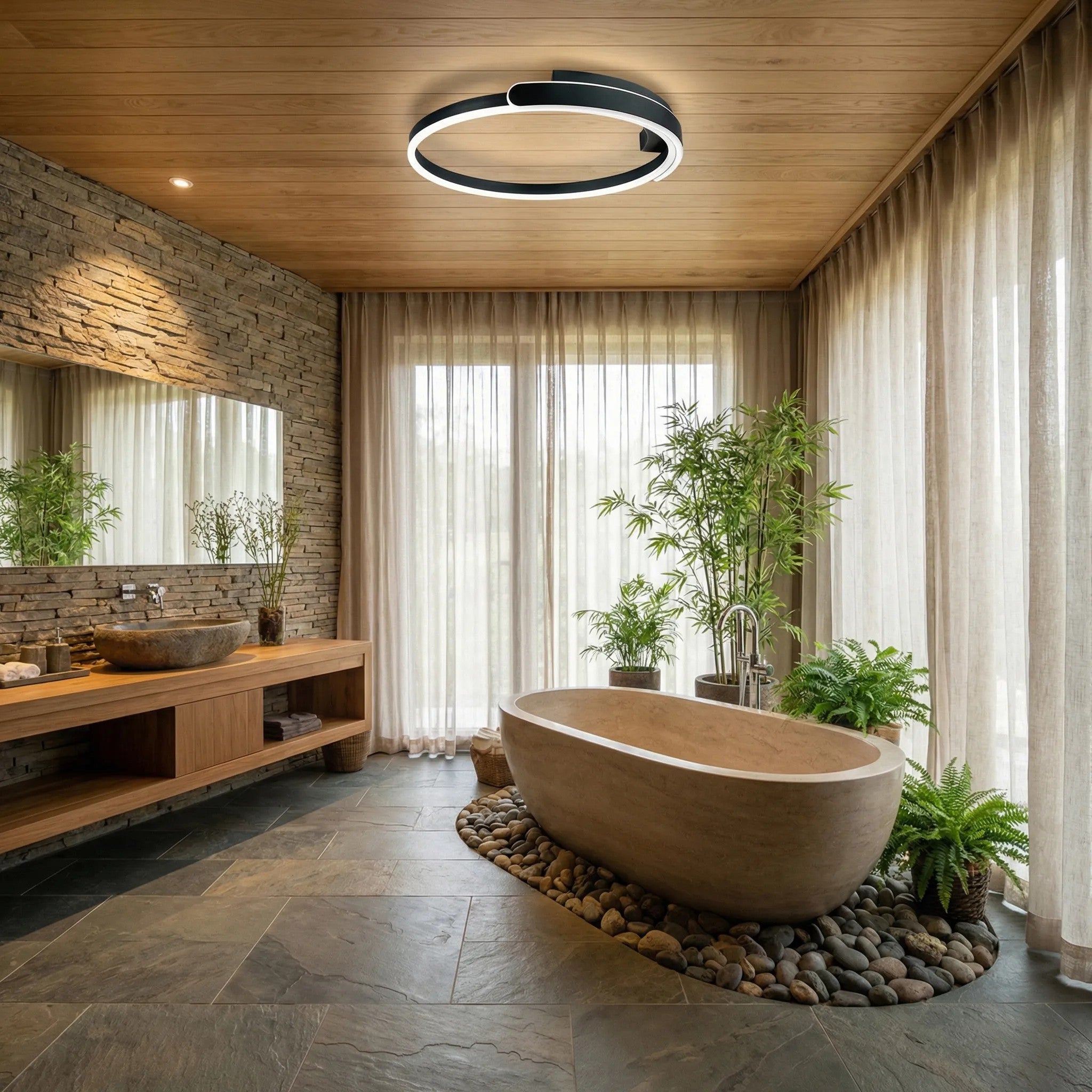 Lampa Sufitowa LED APP1925-C Czarna 6