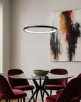 LAMPA SUFITOWA WISZĄCA LHJ012-CP 80cm Czarna 6