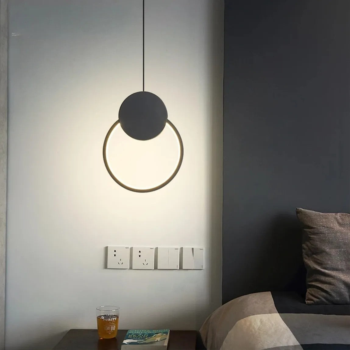 Lampa Sufitowa Wisząca LED APP852-CP Czarna 6
