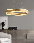 Lampa Wisząca LED APP1802-CP Złota Szczotkowana + Pilot 6