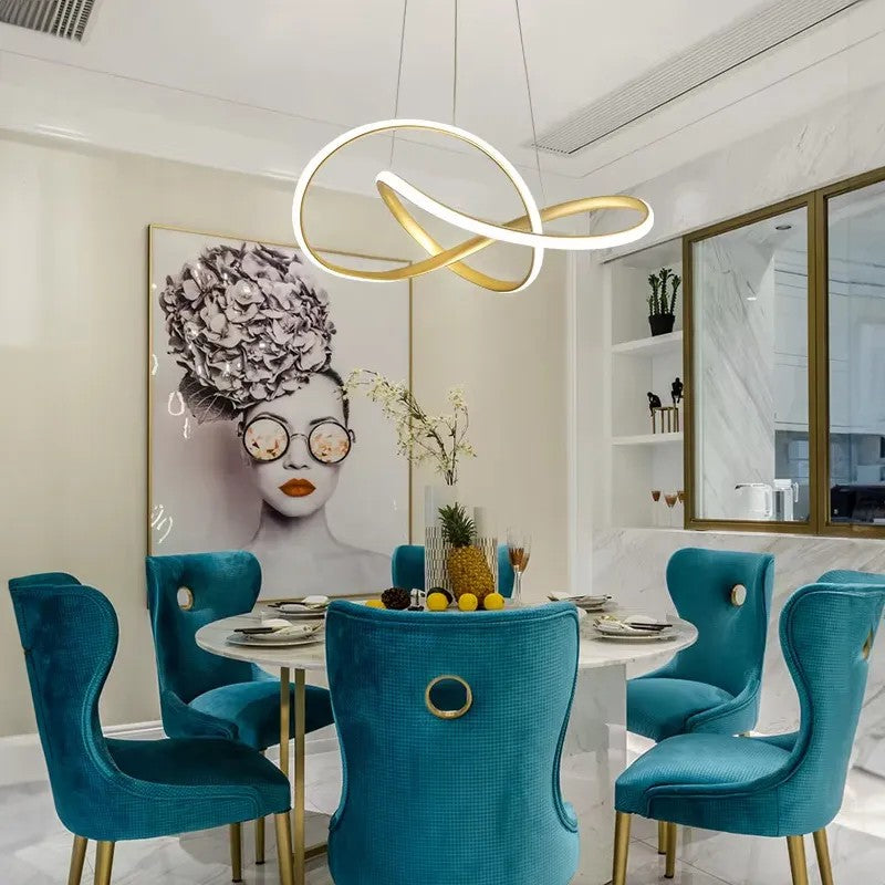 LAMPA SUFITOWA WISZĄCA LED APP1601-CP Gold 6