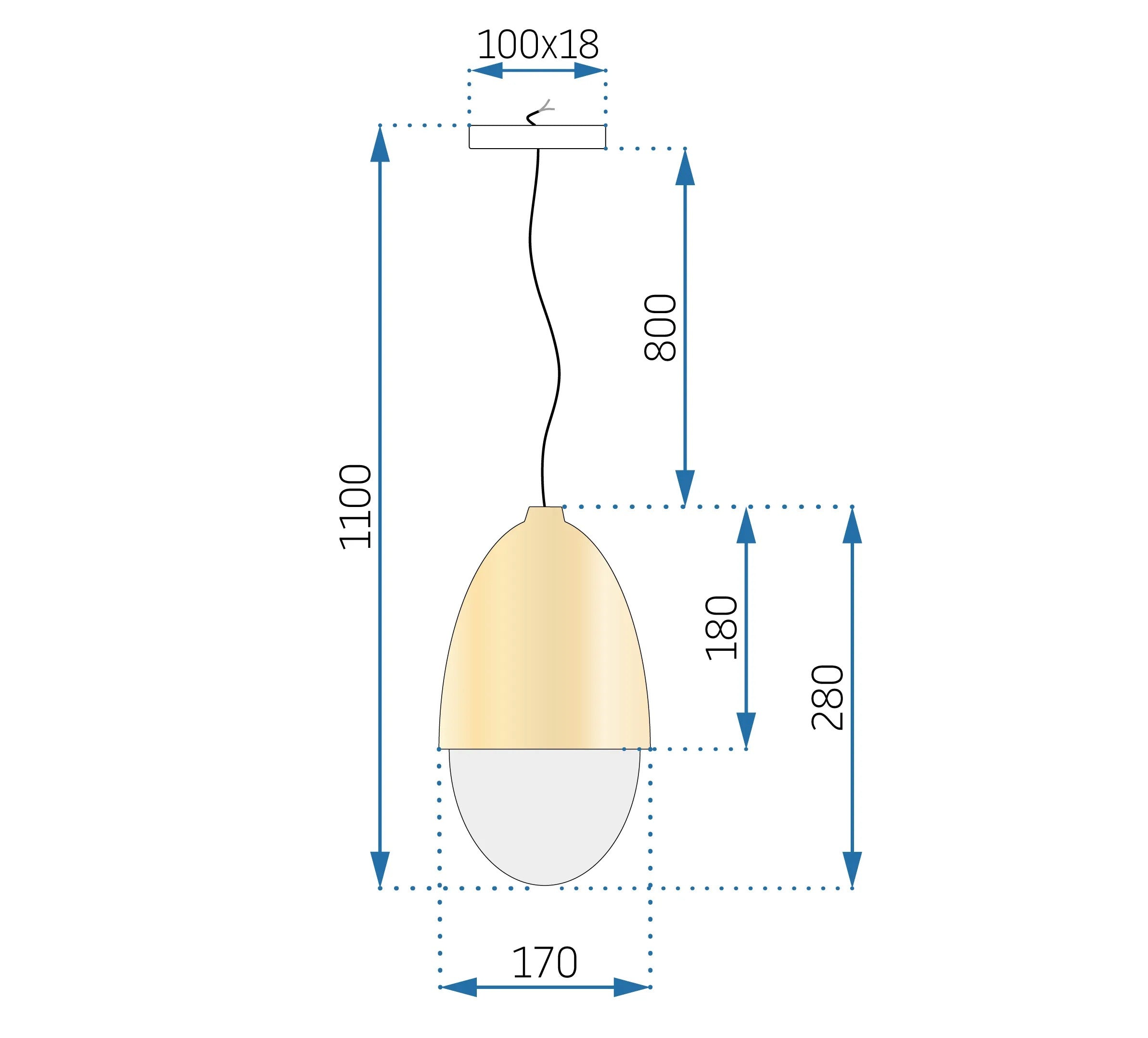 Lampa Sufitowa Wisząca Orzeszek Metal Wood Boho APP952-1CP 6