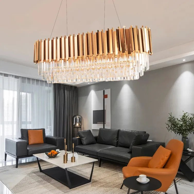 KRYSZTAŁOWA LAMPA SUFITOWA 312355 Złota 6