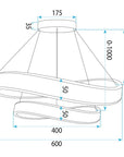LAMPA SUFITOWA WISZĄCA SWE063-CP ZŁOTA 6