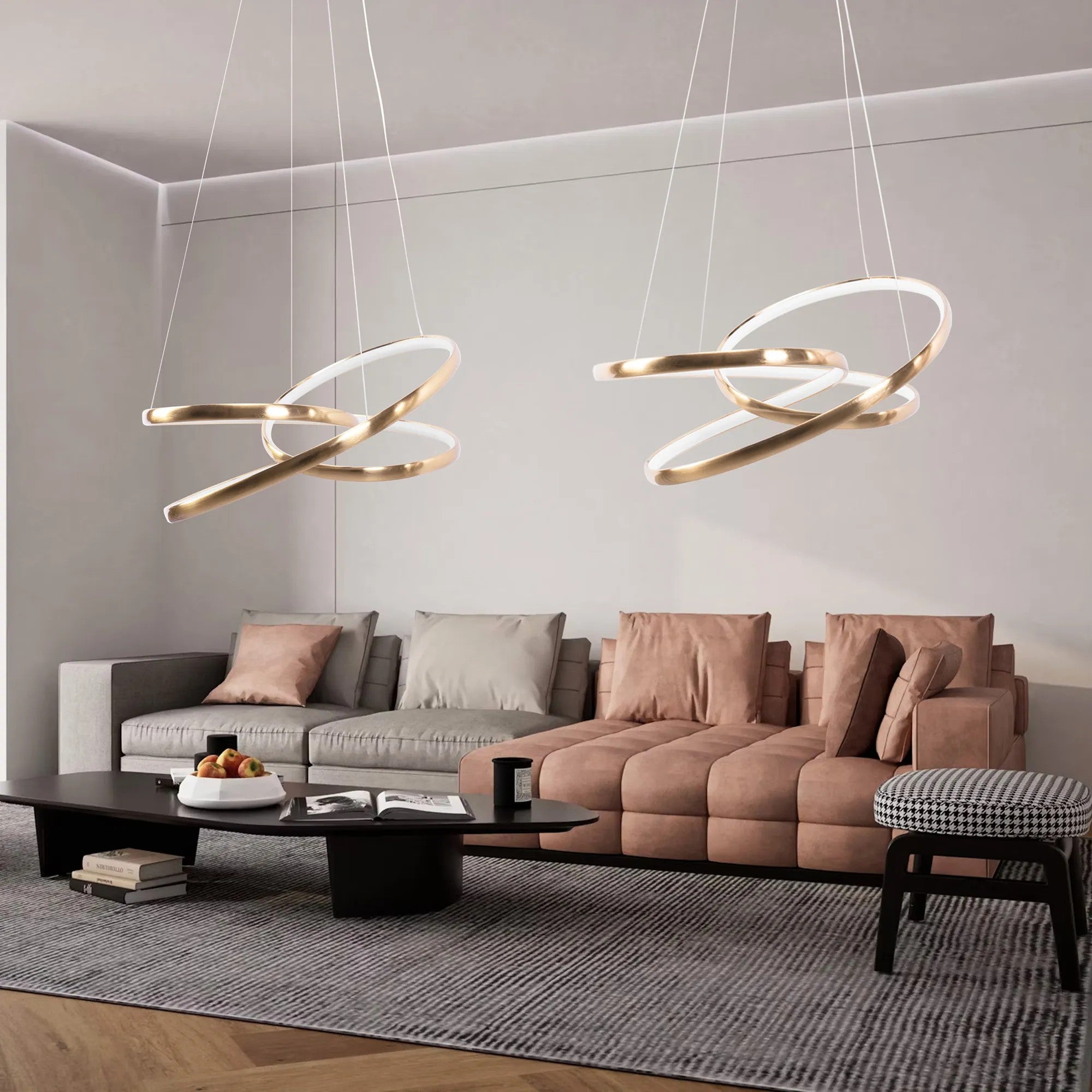 LAMPA WISZĄCA LED G005-CP ZŁOTA 6