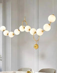 LAMPA SUFITOWA WISZĄCA LED APP1444-10CP Złota 6