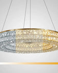 LAMPA SUFITOWA WISZĄCA LED APP1569-CP Gold 80cm 6