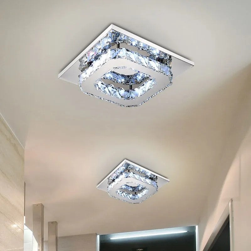 Lampa Sufitowa Kryształowa Plafon Glamour 8W APP406-C Neutralna 6