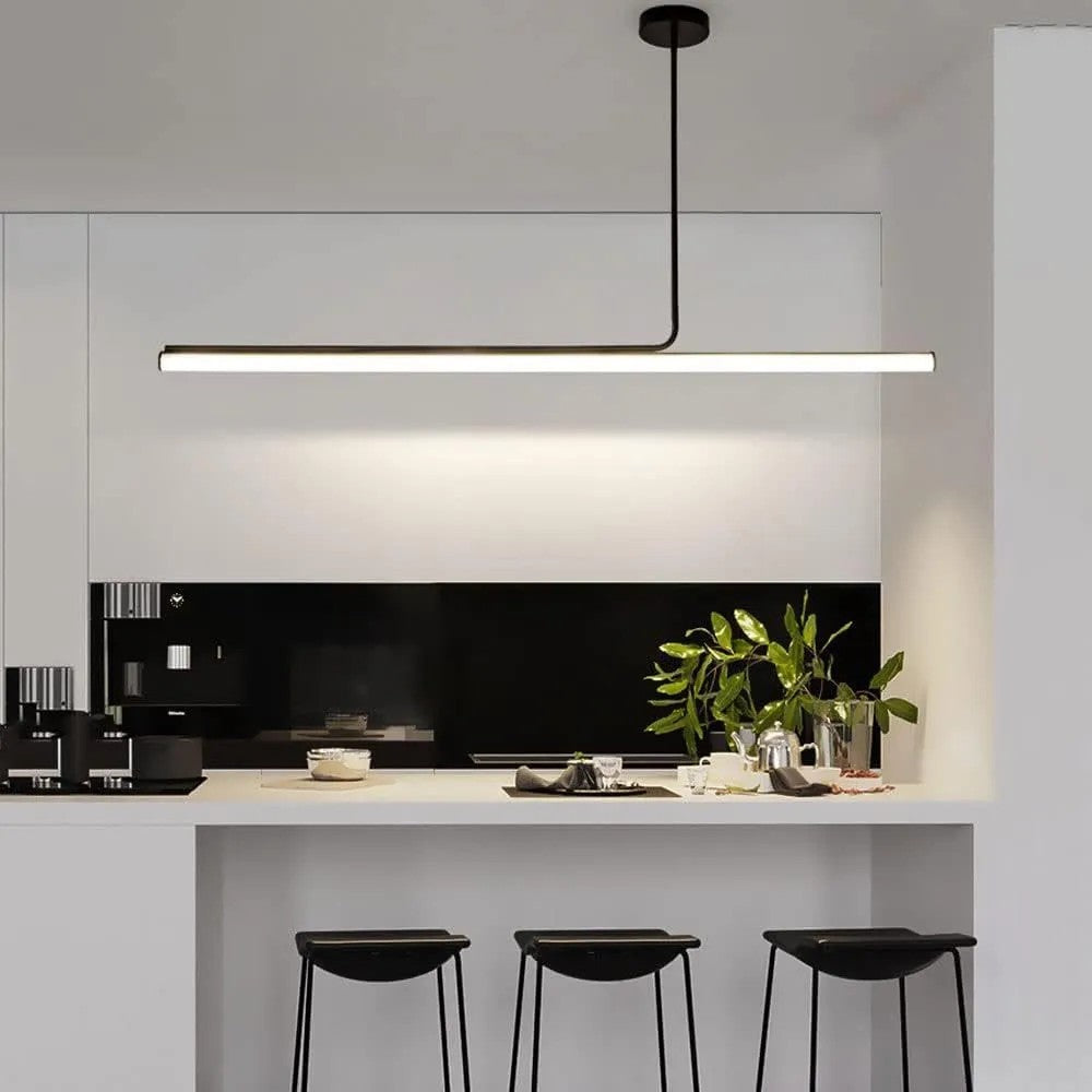LAMPA SUFITOWA WISZĄCA LED APP1659-CP Black 120cm 6