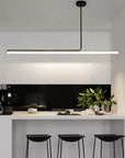 LAMPA SUFITOWA WISZĄCA LED APP1659-CP Black 120cm 6