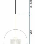 Lampa Wisząca Szklana Loft APP559-1CP 30cm Czarna 6