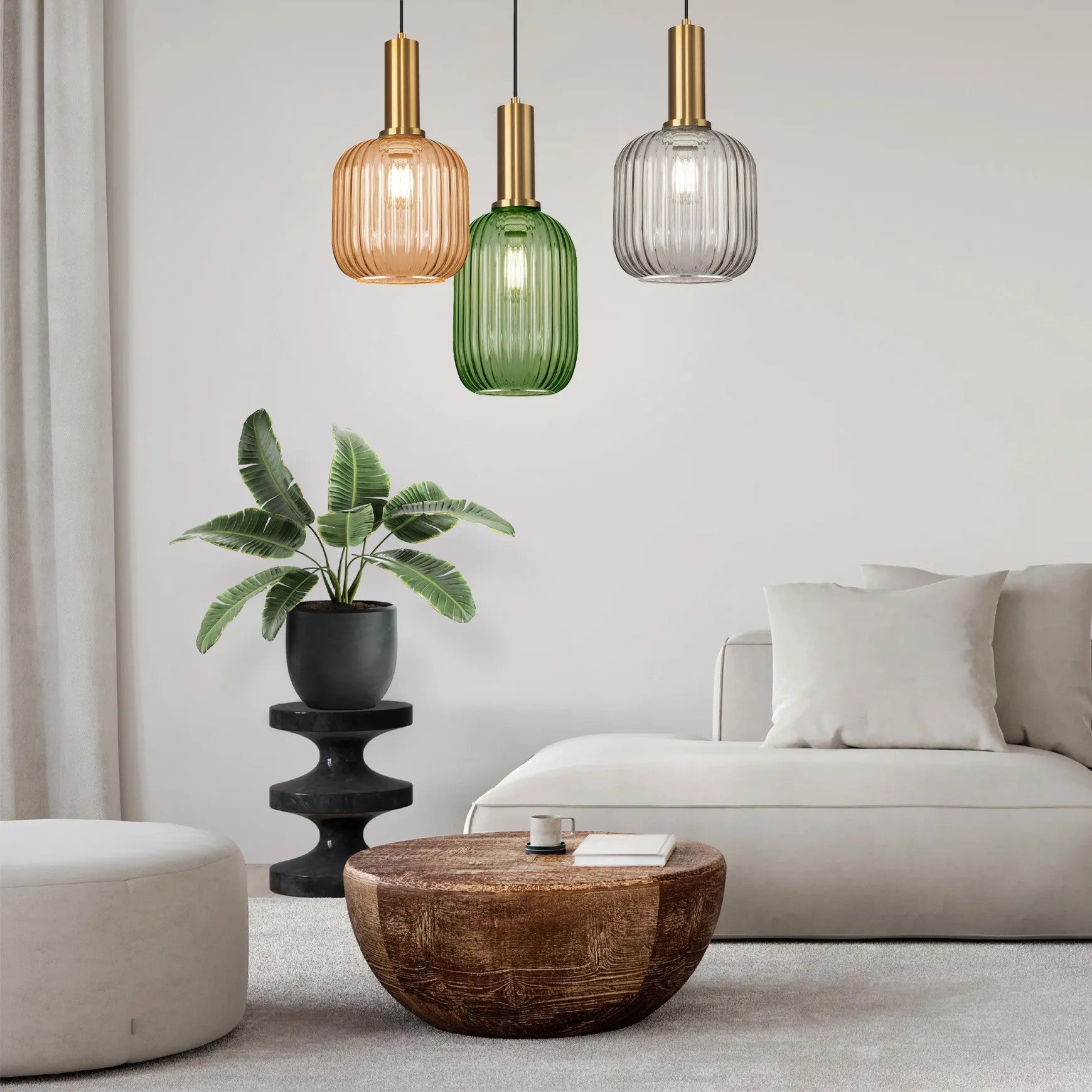 Lampa Sufitowa Wisząca Szklana APP462-1CP Zielona 6