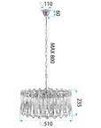 LAMPA SUFITOWA WISZĄCA APP1718-CP ZŁOTA 6