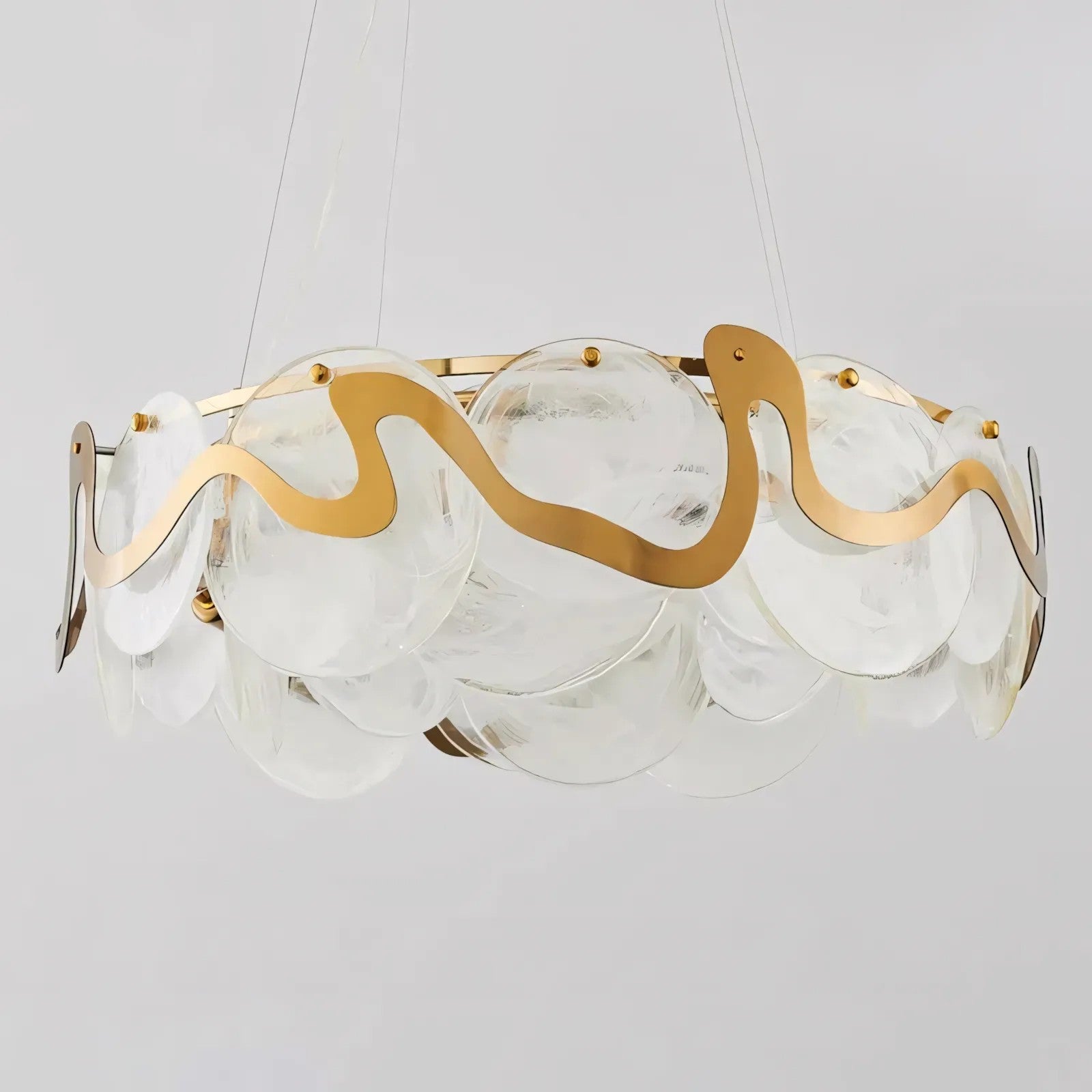 Lampa Sufitowa Wisząca APP1544-8CP Złota Szczotkowana 6
