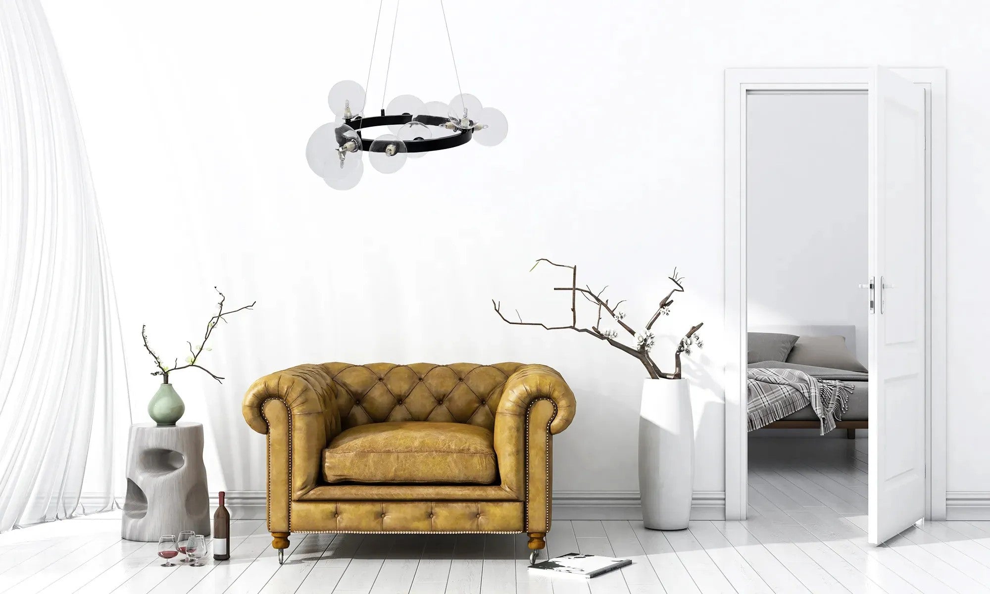 Lampa Wisząca APP1159-10CP Czarna 6