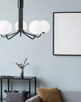 LAMPA WISZĄCA SUFITOWA CZARNA APP1578-5C 6