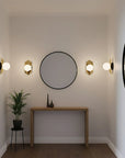 LAMPA ŚCIENNA KINKIET APP1411-W CZARNO/ZŁOTA 6