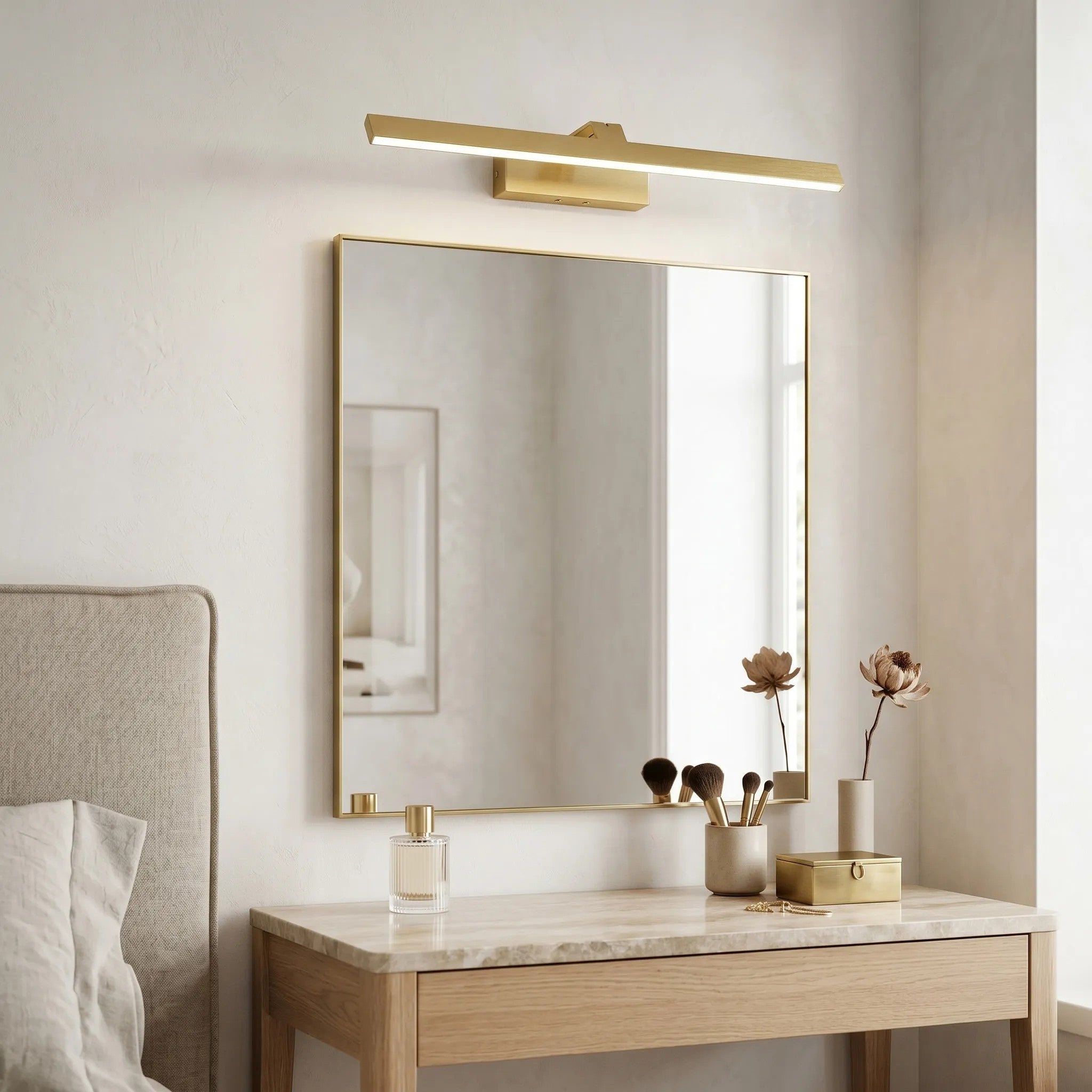 Kinkiet Łazienkowy LED SWE008-1W 58cm Złoto Szczotkowane 6