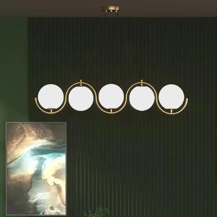 LAMPA SUFITOWA WISZĄCA APP1440-5CP Złota 6