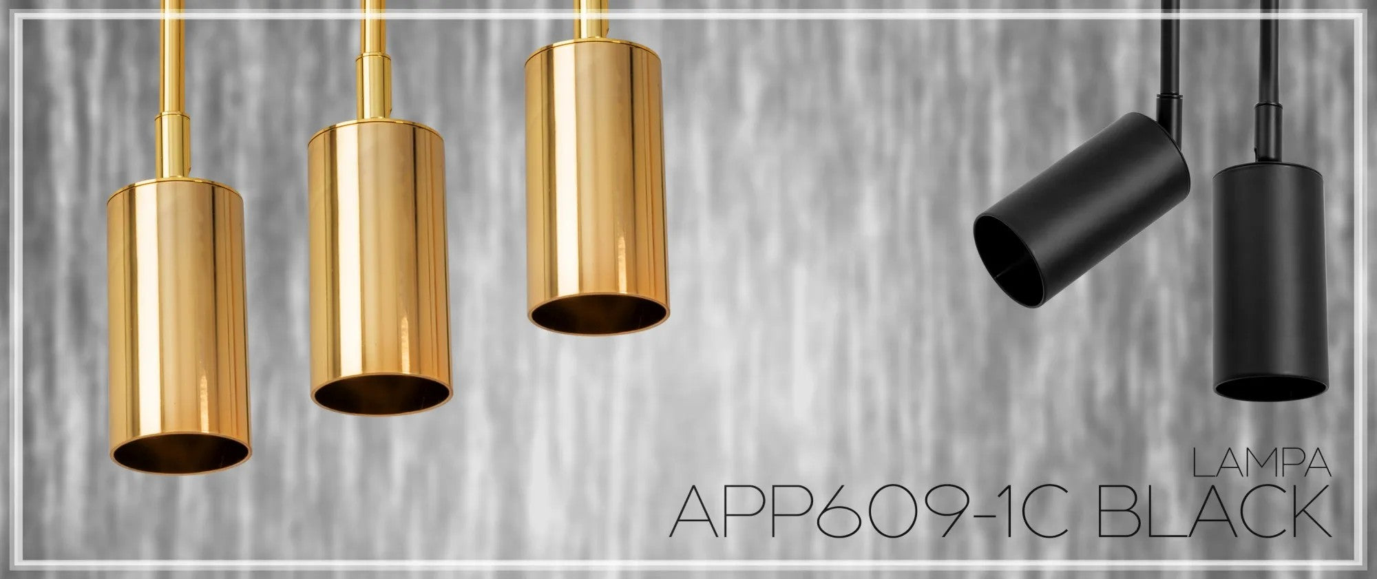 LAMPA SUFITOWA WISZĄCA APP609-1C Czarna 6