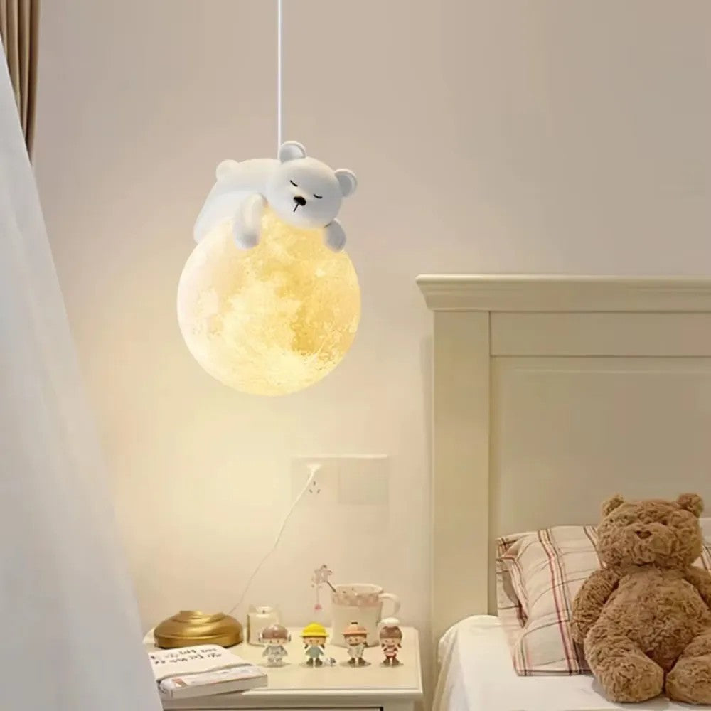 LAMPA SUFITOWA WISZĄCA WHITE BEAR APP1597-1CP 6