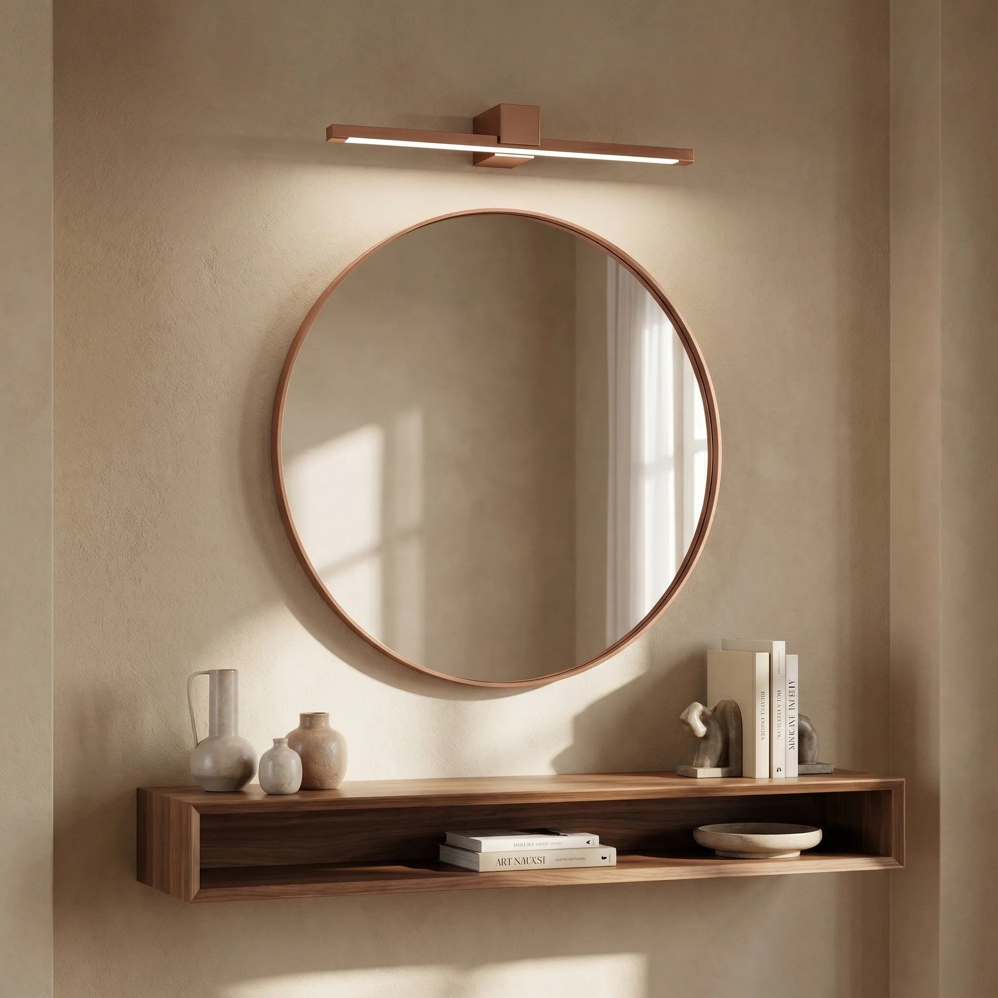 Kinkiet Łazienkowy LED SWE053-1W 60 Cm Miedź Szczotkowana 6