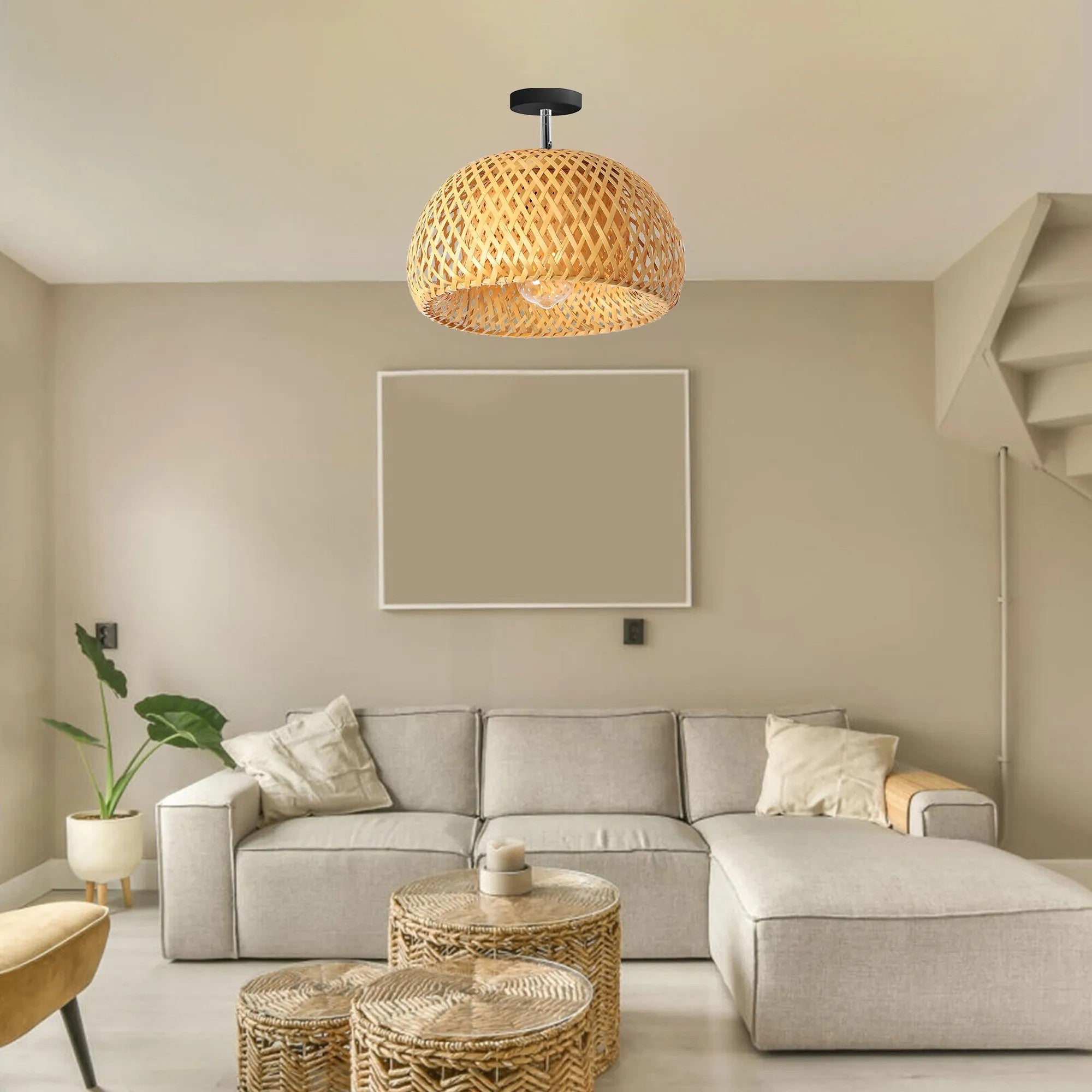LAMPA WISZĄCA BAMBUSOWA APP1638-1CP 6