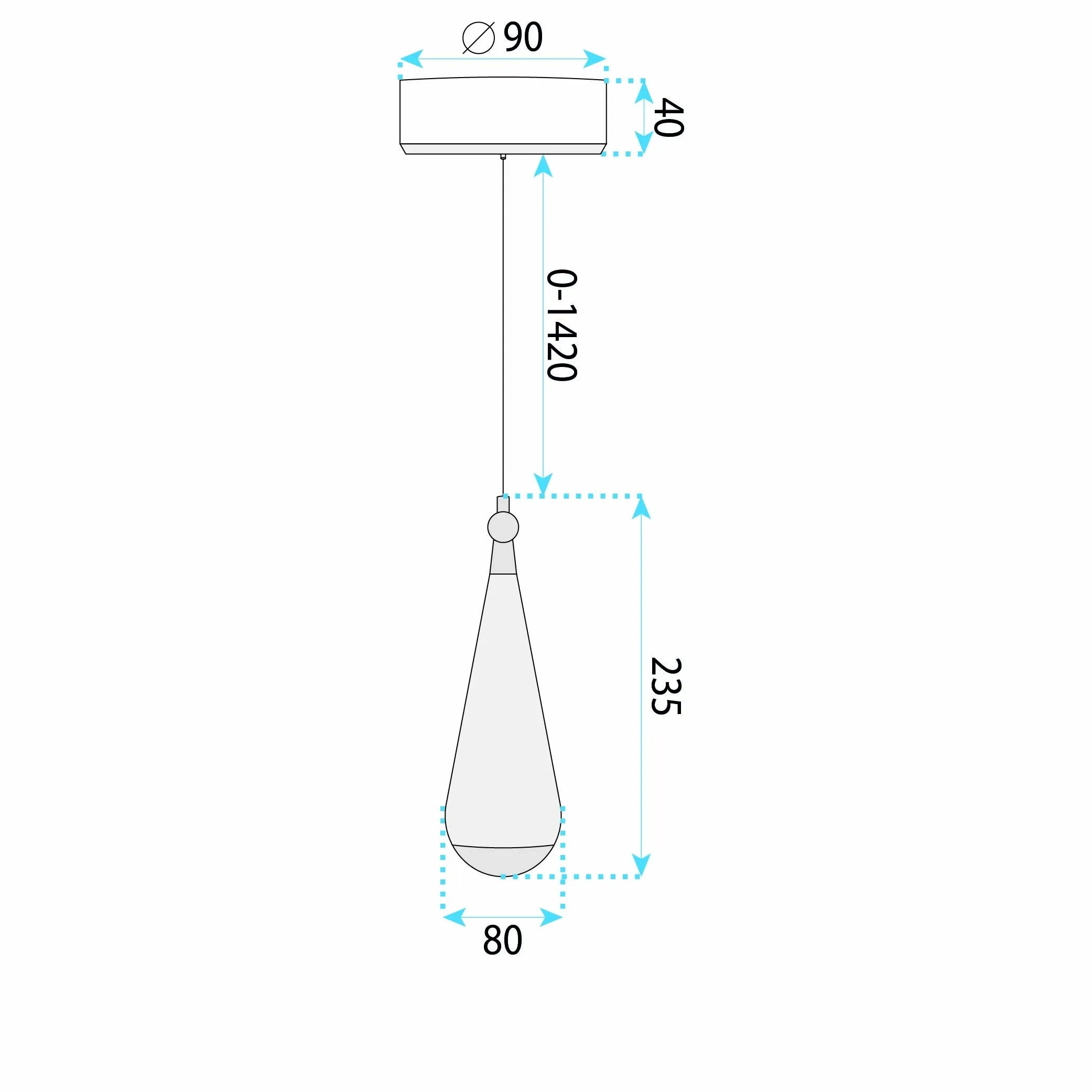 Lampa Sufitowa Wisząca LHJ120-CP Jasne Różowe Złoto 6