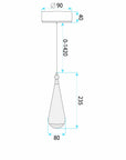 Lampa Sufitowa Wisząca LHJ120-CP Jasne Różowe Złoto 6