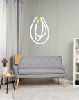 LAMPA WISZĄCA LED G018-CP ZŁOTA 6