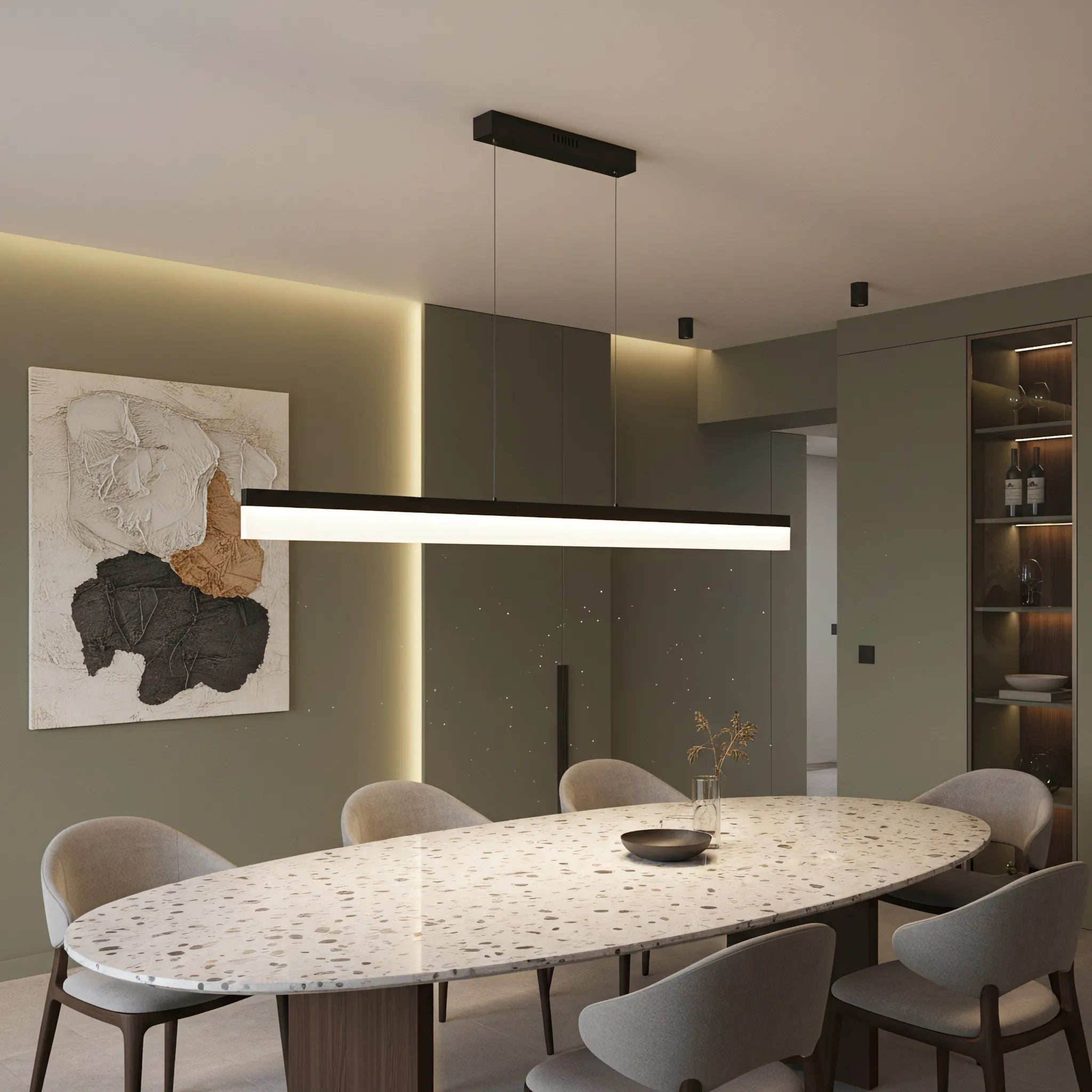 Lampa Wisząca LED APP1692-CP 120 Cm Czarna 6