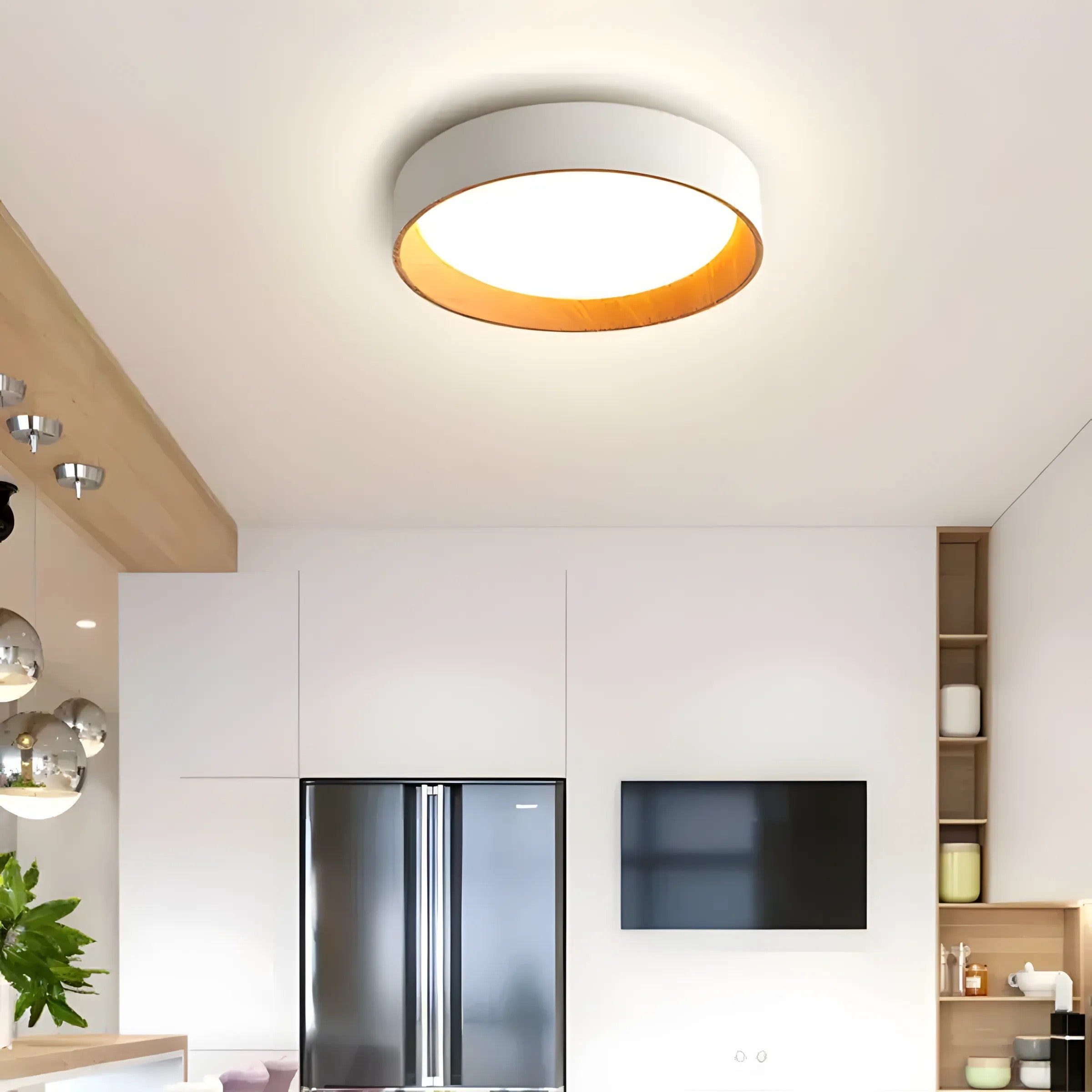 Lampa Sufitowa Plafon G115-C 40CM WOOD 6