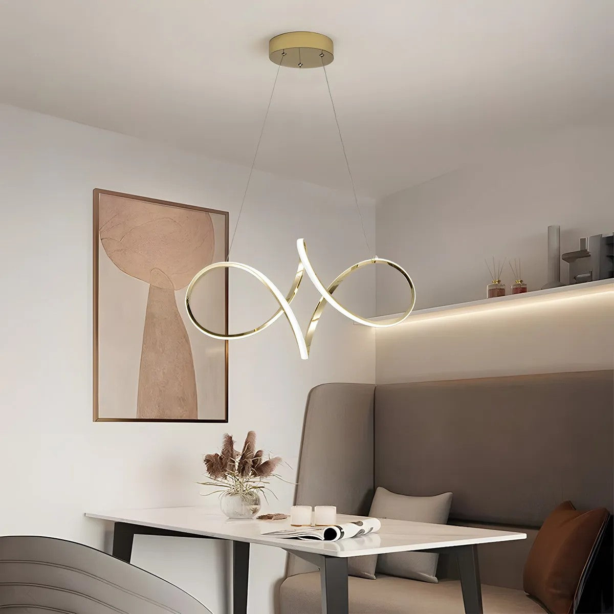 LAMPA WISZĄCA LED G081-1CP Złota 6