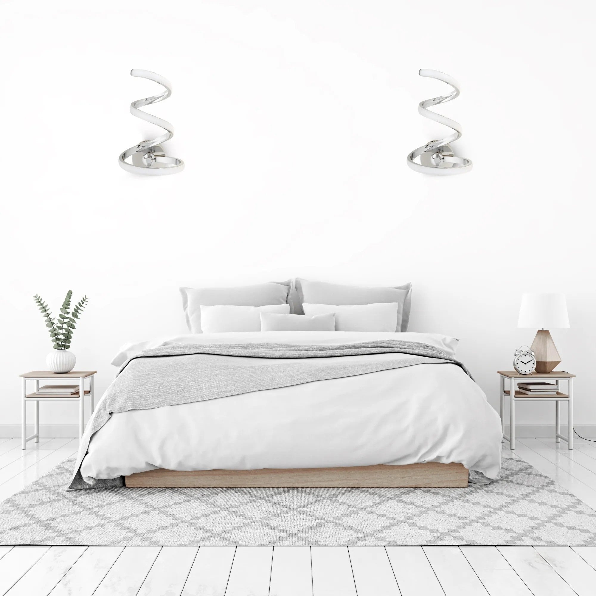 LAMPA ŚCIENNA KINKIET LED SPRING UP APP831-W CHROME 6