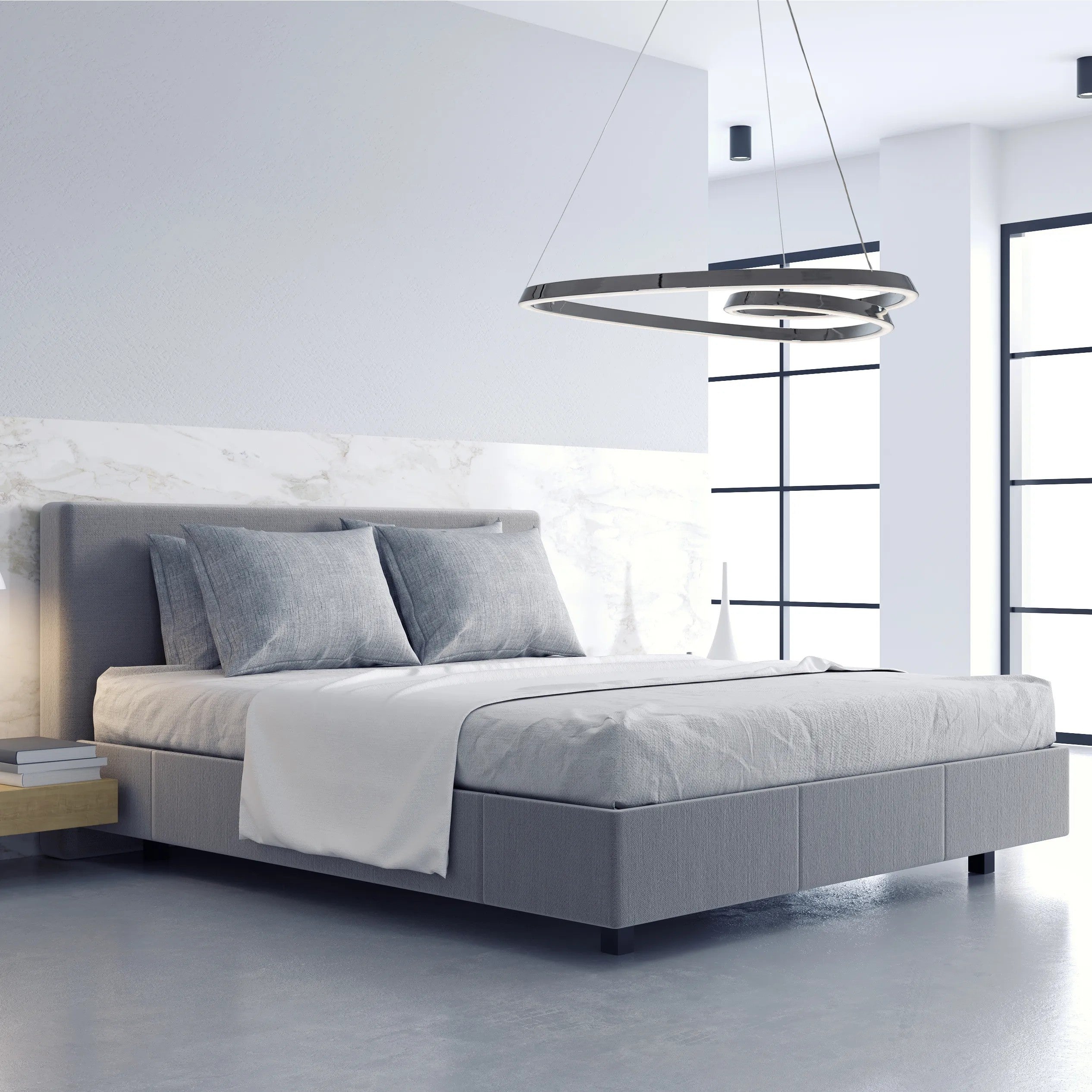Lampa Sufitowa Wisząca Loop LED + Pilot APP798-cp Chrom 6